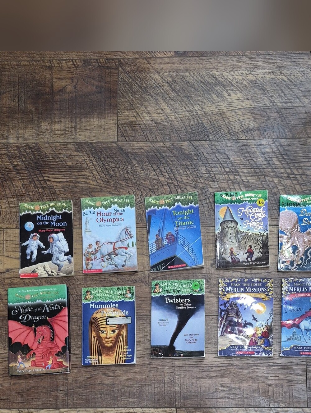 Magic Tree House & Merlin Missions & Research Guide Paperback Books Lot
